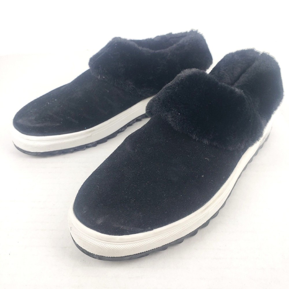 BLONDO Women Suri Waterproof Slip-on Sneaker In Black Suede 7.5 M